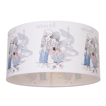 Dziecięca lampa sufitowa GIRLS VIBES 1xE27/60W/230V średnica 40 cm Paris