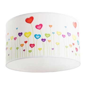 Dziecięca lampa sufitowa HEARTS 1xE27/60W/230V