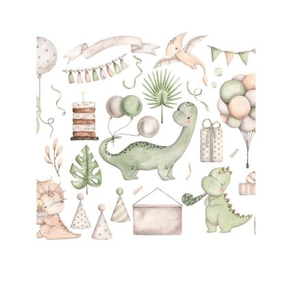 Dziecięca lampa sufitowa KIDS ROOM 1xE27/60W/230V, śr. 40 cm, dinozaur