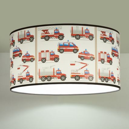 Dziecięca lampa sufitowa KIDS ROOM 1xE27/60W/230V śr. 40 cm strażacy
