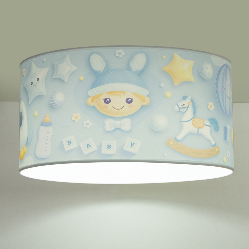 Dziecięca lampa sufitowa KIDS ROOM 1xE27/60W/230V, śr. 40 cm, z motywem kosmonauty