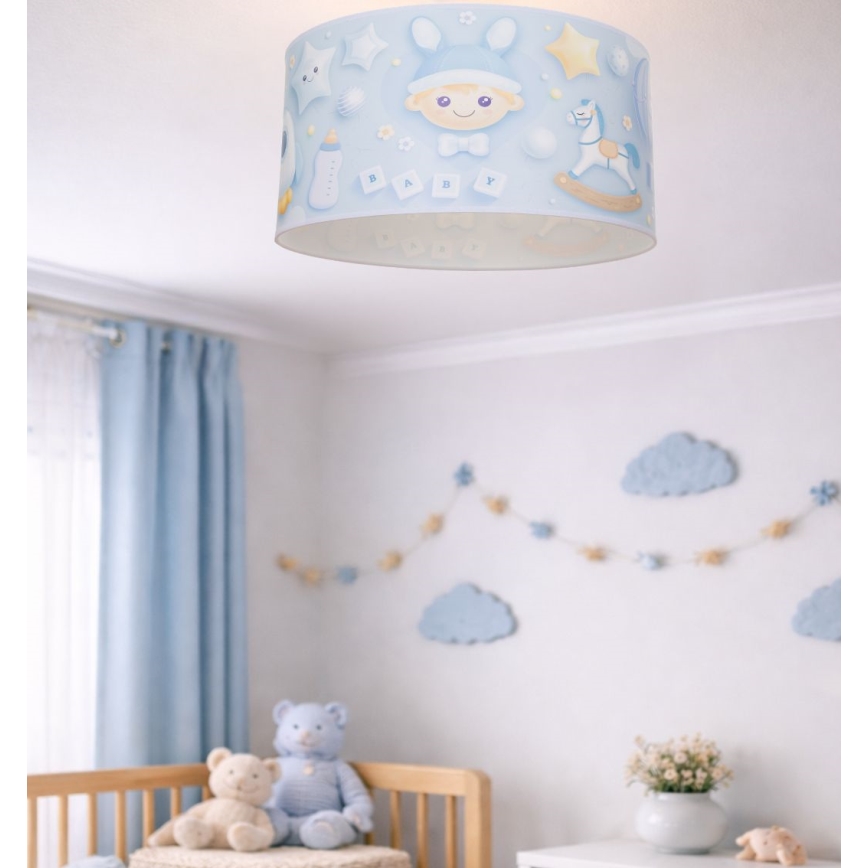 Dziecięca lampa sufitowa KIDS ROOM 1xE27/60W/230V, śr. 40 cm, z motywem kosmonauty