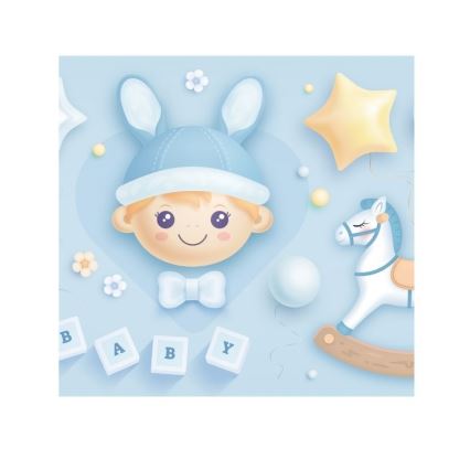 Dziecięca lampa sufitowa KIDS ROOM 1xE27/60W/230V, śr. 40 cm, z motywem kosmonauty