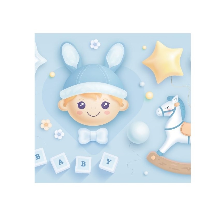 Dziecięca lampa sufitowa KIDS ROOM 1xE27/60W/230V, śr. 40 cm, z motywem kosmonauty