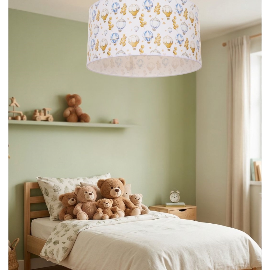 Dziecięca lampa sufitowa KIDS ROOM 1xE27/60W/230V, średnica 40 cm, motyw balonów
