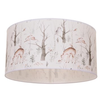 Dziecięca lampa sufitowa KIDS ROOM 1xE27/60W/230V, średnica 40 cm, z motywem zwierzątek