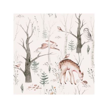 Dziecięca lampa sufitowa KIDS ROOM 1xE27/60W/230V, średnica 40 cm, z motywem zwierzątek