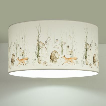 Dziecięca lampa sufitowa KIDS ROOM 1xE27/60W/230V średnica 40 cm zwierzątka