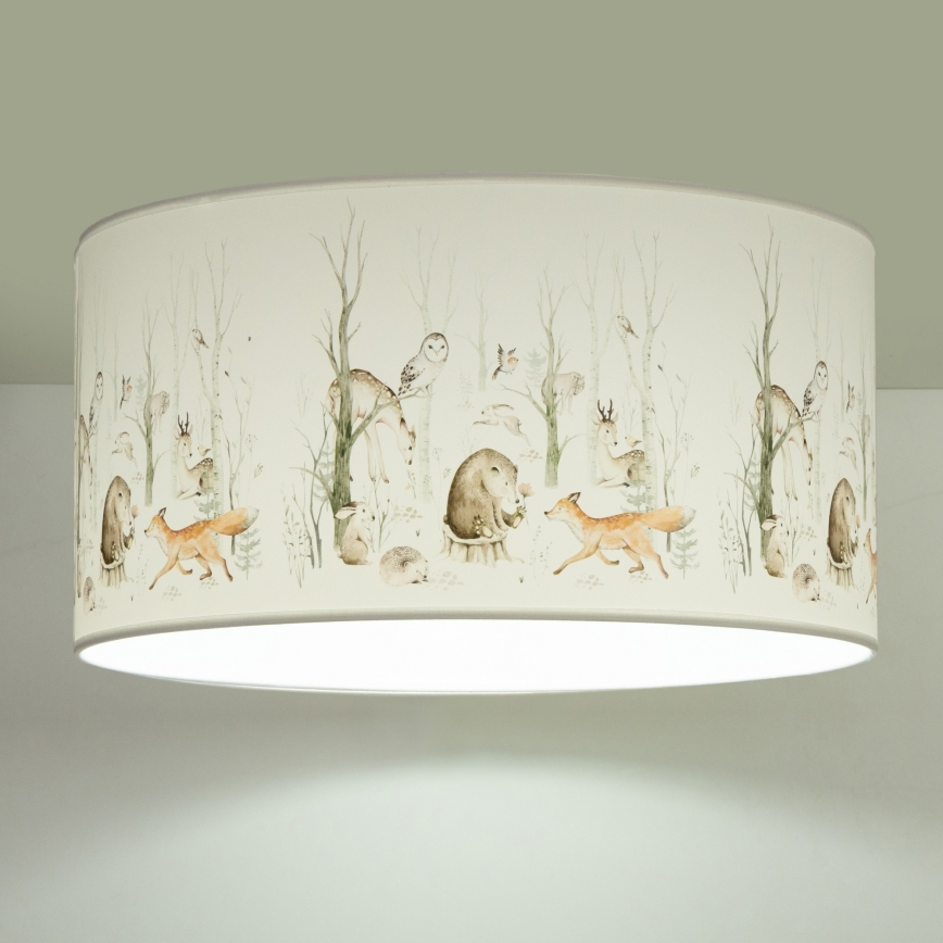 Dziecięca lampa sufitowa KIDS ROOM 1xE27/60W/230V średnica 40 cm zwierzątka