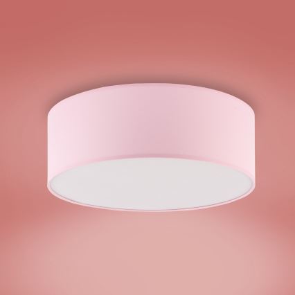 Dziecięca lampa sufitowa RONDO KIDS 4xE27/15W/230V różowa