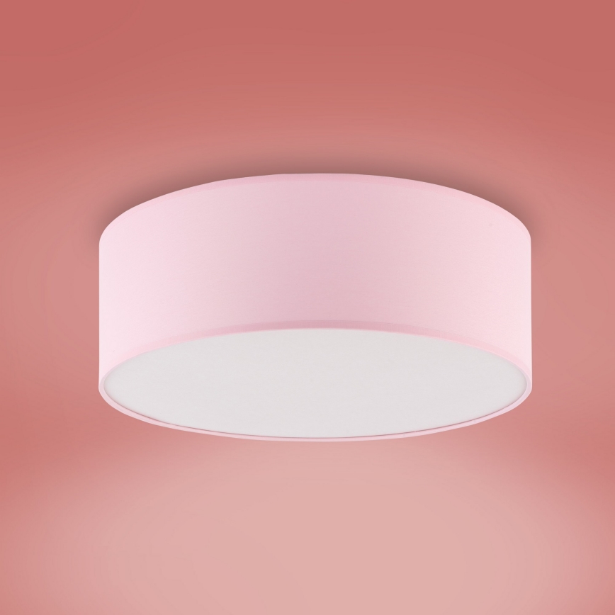 Dziecięca lampa sufitowa RONDO KIDS 4xE27/15W/230V różowa