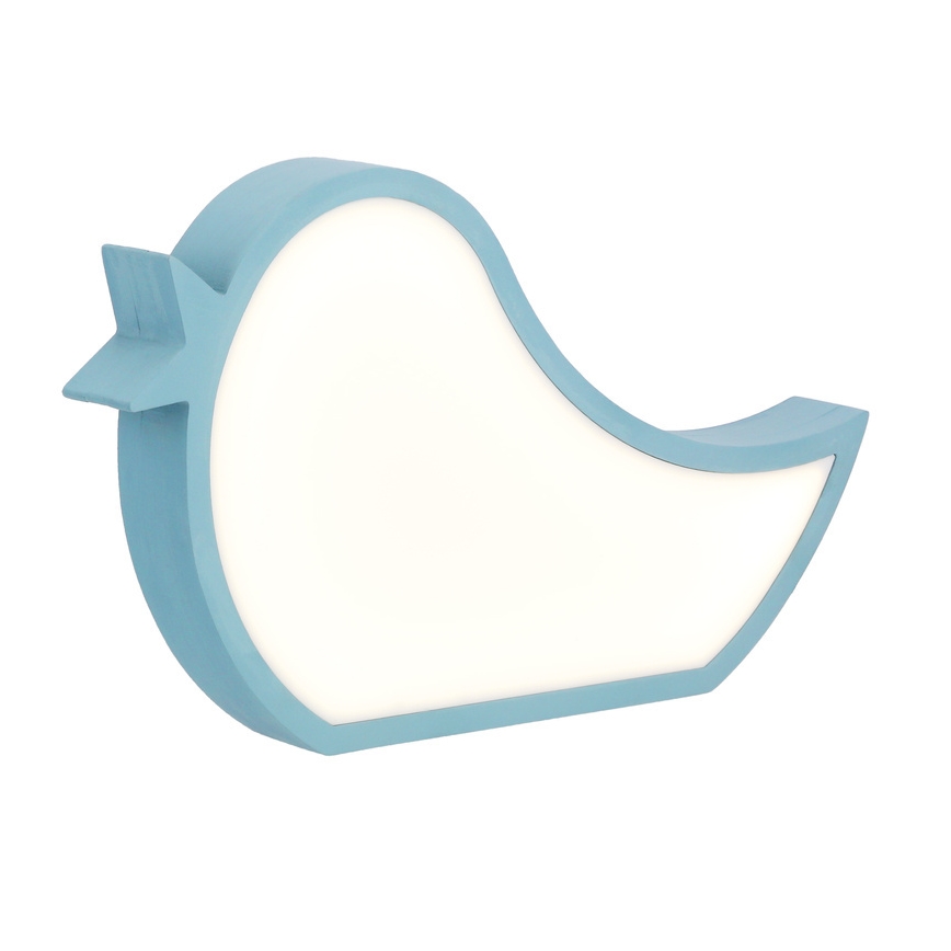 Dziecięca lampka biurkowa BIRD LED/12W/230V niebieska