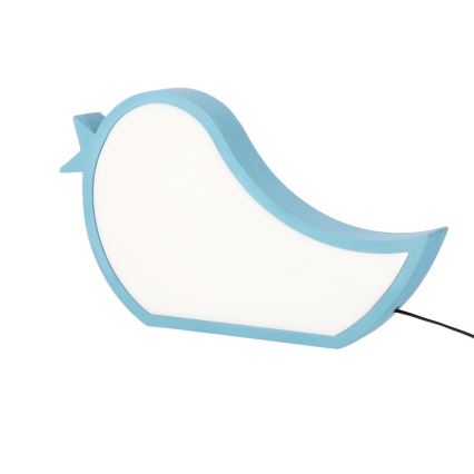 Dziecięca lampka biurkowa BIRD LED/12W/230V niebieska