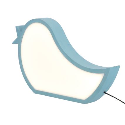 Dziecięca lampka biurkowa BIRD LED/12W/230V niebieska
