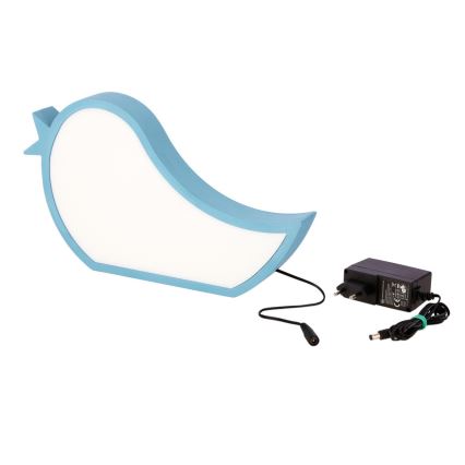 Dziecięca lampka biurkowa BIRD LED/12W/230V niebieska