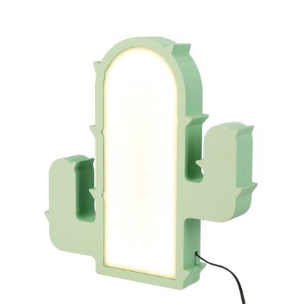 Dziecięca lampka biurkowa CACTUS LED/10W/230V zielona