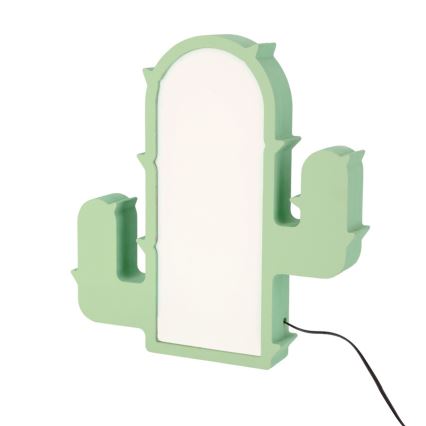 Dziecięca lampka biurkowa CACTUS LED/10W/230V zielona