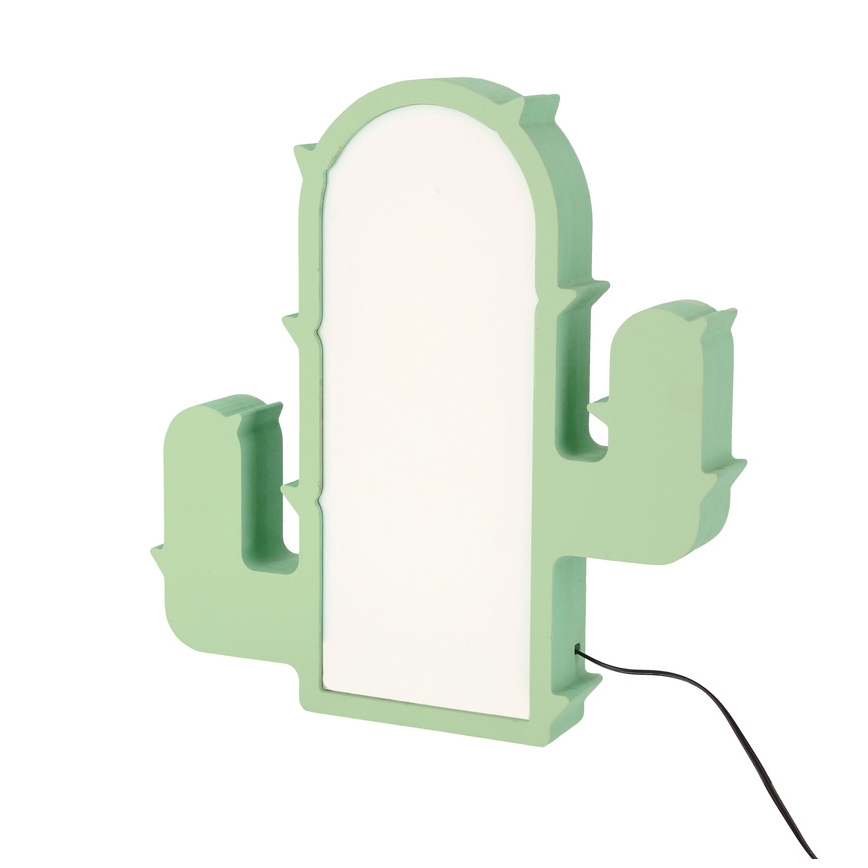 Dziecięca lampka biurkowa CACTUS LED/10W/230V zielona
