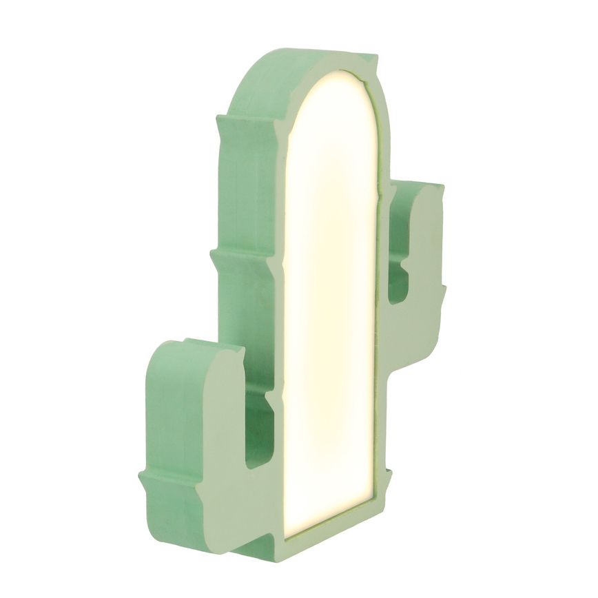 Dziecięca lampka biurkowa CACTUS LED/10W/230V zielona