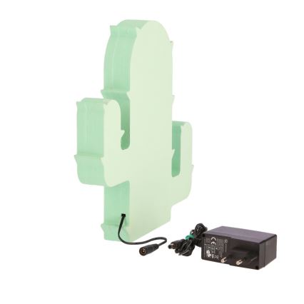 Dziecięca lampka biurkowa CACTUS LED/10W/230V zielona