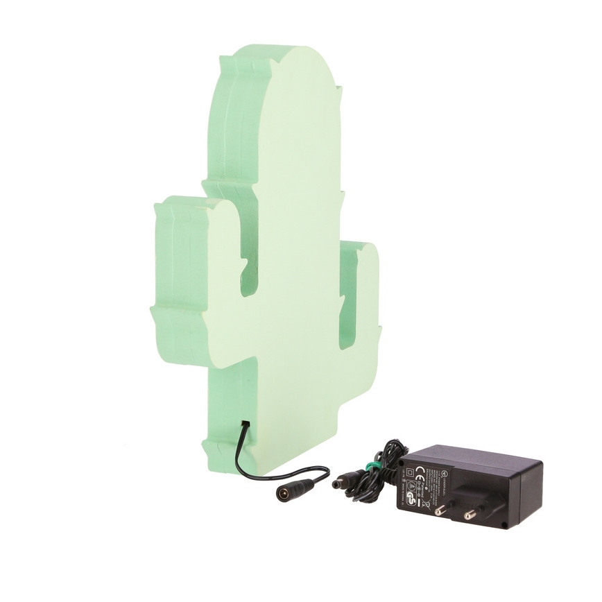Dziecięca lampka biurkowa CACTUS LED/10W/230V zielona