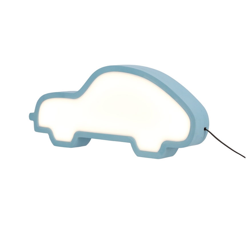 Dziecięca lampka biurkowa CAR LED/11W/230V niebieska