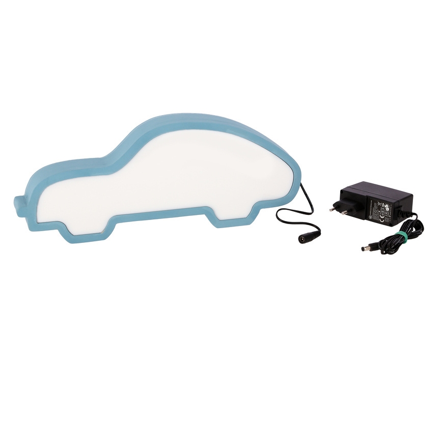 Dziecięca lampka biurkowa CAR LED/11W/230V niebieska