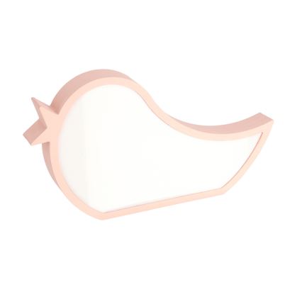 Dziecięca lampka biurkowa LED BIRD LED/12W/230V różowa