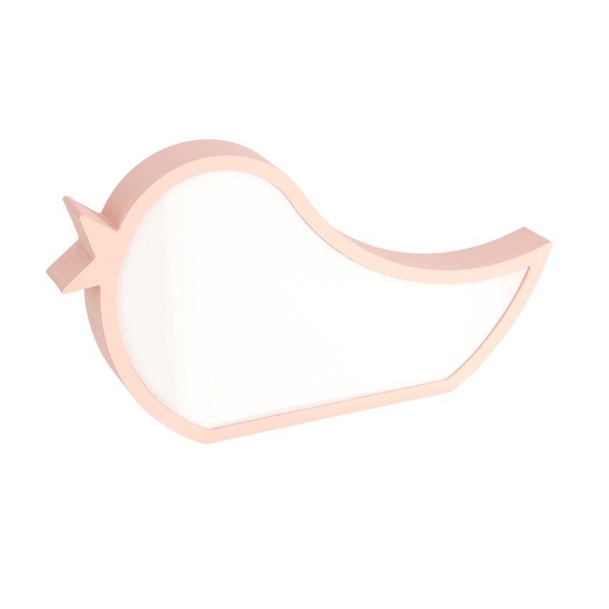 Dziecięca lampka biurkowa LED BIRD LED/12W/230V różowa