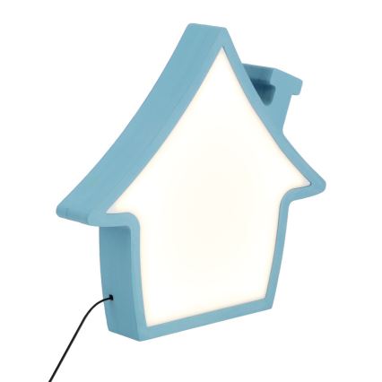 Dziecięca lampka biurkowa LED HOUSE LED/10W/230V niebieska