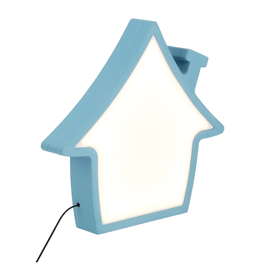 Dziecięca lampka biurkowa LED HOUSE LED/10W/230V niebieska