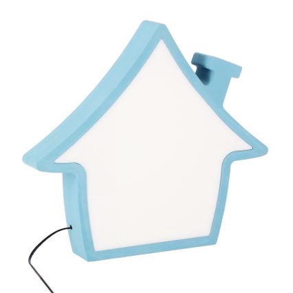 Dziecięca lampka biurkowa LED HOUSE LED/10W/230V niebieska