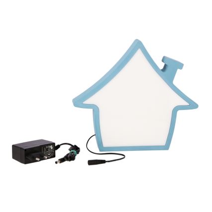 Dziecięca lampka biurkowa LED HOUSE LED/10W/230V niebieska