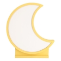 Dziecięca lampka biurkowa MOON LED/12W/230V żółta