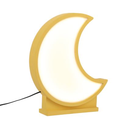 Dziecięca lampka biurkowa MOON LED/12W/230V żółta