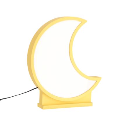 Dziecięca lampka biurkowa MOON LED/12W/230V żółta