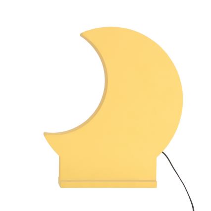 Dziecięca lampka biurkowa MOON LED/12W/230V żółta