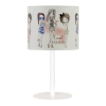 Dziecięca lampka stołowa GIRLS VIBES 1xE27/60W/230V śr. 18 cm dla dziewczynek