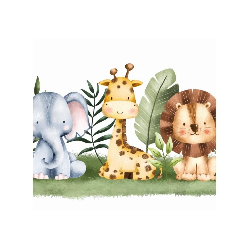 Dziecięca lampka stołowa KIDS ROOM 1x E27, max. 60 W, 230 V, średnica 18 cm, motyw dżungli