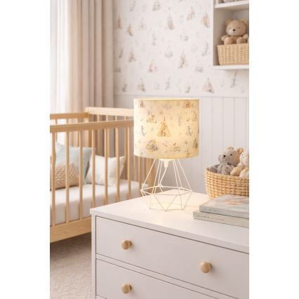 Dziecięca lampka stołowa KIDS ROOM 1xE27/60W/230V śr. 18 cm zwierzątka