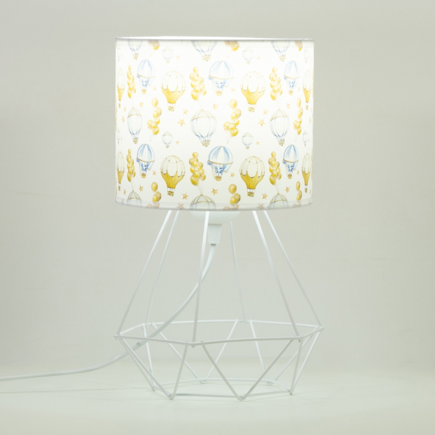 Dziecięca lampka stołowa KIDS ROOM 1xE27/60W/230V, średnica 18 cm, motyw balonów