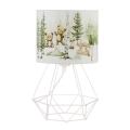 Dziecięca lampka stołowa KIDS ROOM 1xE27/60W/230V, średnica 18 cm, z motywem zwierzątek