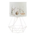Dziecięca lampka stołowa KIDS ROOM 1xE27/60W/230V Ø 18 cm zwierzątka