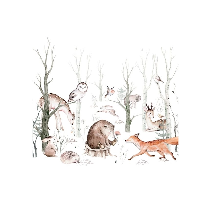 Dziecięca lampka stołowa KIDS ROOM 1xE27/60W/230V Ø 18 cm zwierzątka