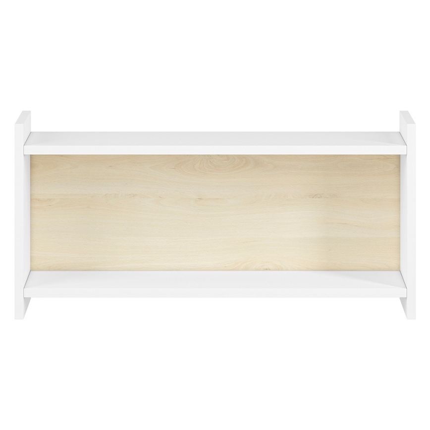 Dziecięca półka ścienna BUBO 35x72 cm biała/beżowa