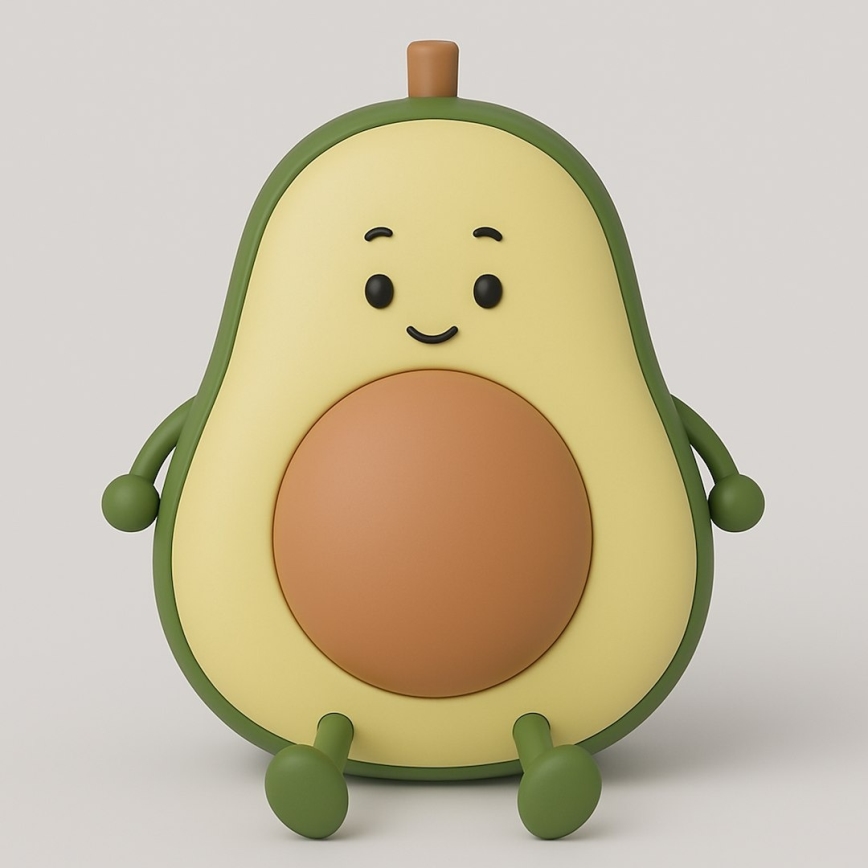 LED ściemnialna ładowalna dotykowa lampka nocna dla dzieci AVOCADO LED/1W/5V 1200 mAh