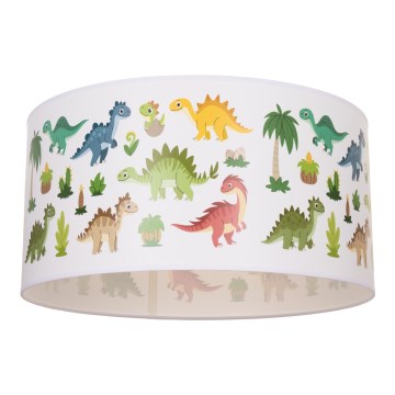 Dziecięcy plafon KIDS ROOM 1xE27/60W/230V, średnica 40 cm, dinozaur