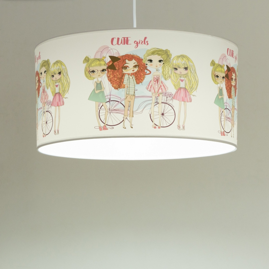 Dziecięcy żyrandol GIRLS VIBES 1xE27/60W/230V śr. 40 cm dla dziewczynek