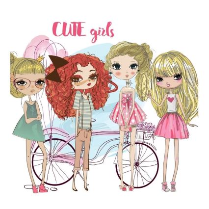 Dziecięcy żyrandol GIRLS VIBES 1xE27/60W/230V śr. 40 cm dla dziewczynek