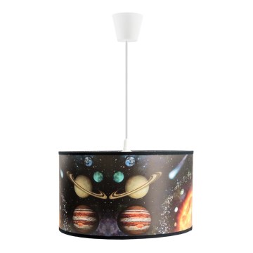 Dziecięcy żyrandol na linkę SPACE 1xE27/60W/230V